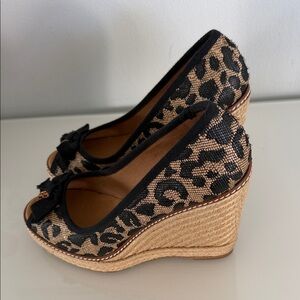 Tory Burch Jackie Peep-Toe Espadrille Wedge